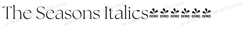 The Seasons Italics字体转换